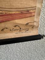 Oude schoolkaart 'Het Oog' - Educatieve Wandkaart, Antiek en Kunst, Antiek | Schoolplaten, Ophalen of Verzenden, Natuur en Biologie