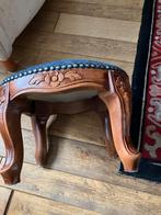 Klassiek voetenbankje, Huis en Inrichting, Ophalen, Minder dan 50 cm, Rond, Minder dan 50 cm