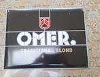 Omer Traditional Blond Bier Reclamebord, Reclamebord, Gebruikt, Ophalen of Verzenden