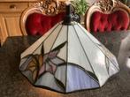 Hanglamp, lamp, Tiffany style, glas in lood, vintage, Antiek en Kunst, Antiek | Lampen, Ophalen