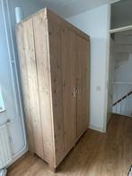 Steigerhouten kledingkast, Huis en Inrichting, Kasten | Kledingkasten, Ophalen, 100 tot 150 cm, 200 cm of meer, Overige houtsoorten