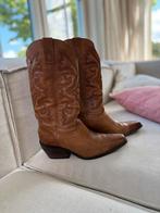 Leren cowboylaarzen, Kleding | Dames, Schoenen, Bruin, Lage of Enkellaarzen, Ophalen of Verzenden, Zo goed als nieuw