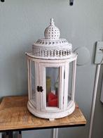 Leuk  windlicht / kandelaar, Huis en Inrichting, Woonaccessoires | Kandelaars en Kaarsen, Wit, Ophalen of Verzenden, Zo goed als nieuw