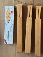 24 bamboe ladeverdelers (Drawer dividers) voor Pax kast, Huis en Inrichting, Kasten | Kledingkasten, Ophalen of Verzenden, 25 tot 50 cm