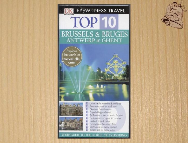 Brussels & Bruges, Antwerp & Ghent - DK Eyewitness Top 10, Boeken, Reisgidsen, Zo goed als nieuw, Reisgids of -boek, Benelux, Capitool