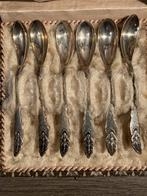 6 verzilverde theelepeltjes, Antiek en Kunst, Ophalen of Verzenden