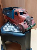 Antieke ijzeren metalen vrachtwagen 30er jaren., Antiek en Kunst, Ophalen of Verzenden