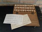Vintage houten letterkistje, Malmberg’s, Antiek en Kunst, Ophalen of Verzenden