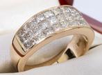 18kt heren ring 6,5gr 1,98ct diamant, Sieraden, Tassen en Uiterlijk, Ringen, Ophalen of Verzenden, Zo goed als nieuw, 17 tot 18