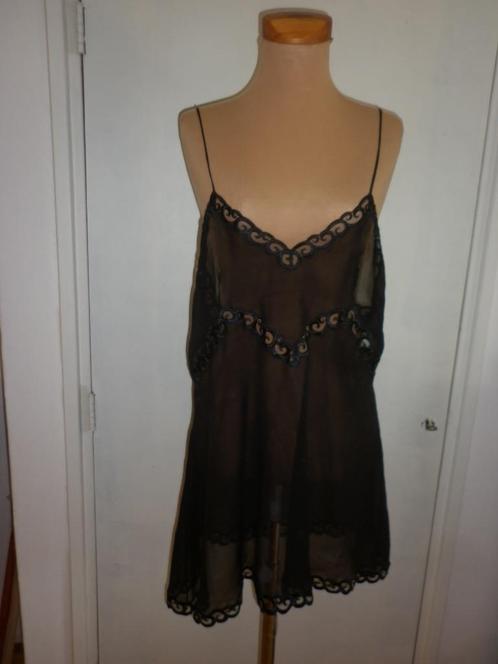 babydoll / kort nachthemd  maat  M , Kleding | Dames, Ondergoed en Lingerie, Nachtkleding, Zwart, Verzenden