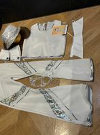 Disco set maat 164 verkleedkleding party zilver wit nieuw, Kinderen en Baby's, Carnavalskleding en Verkleedspullen, Ophalen of Verzenden
