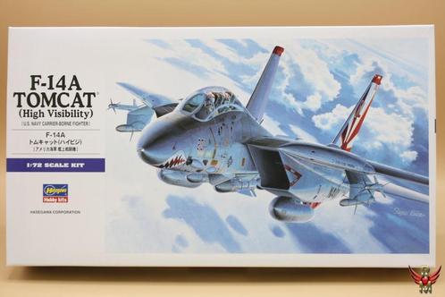 ROWASP | Hasegawa 1/72 F-14A Tomcat High Visibility, Hobby en Vrije tijd, Modelbouw | Vliegtuigen en Helikopters, Nieuw, Vliegtuig
