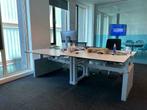 Prachtige Steelcase Activa flexwerkplek / bureau ( wit ) 50x, Postbus, In hoogte verstelbaar, Ophalen of Verzenden, Zo goed als nieuw