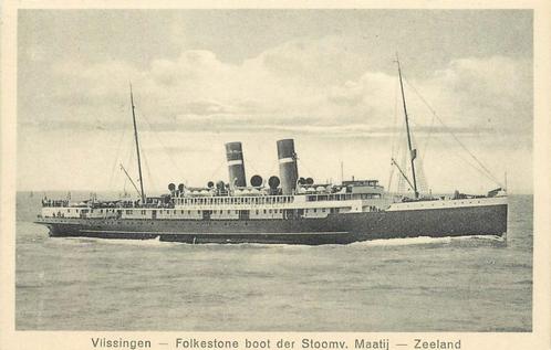 (378-317-025) Vlissingen  Boot der Stoomv Maatij Zeeland, Verzamelen, Ansichtkaarten | Nederland, Zeeland, Verzenden