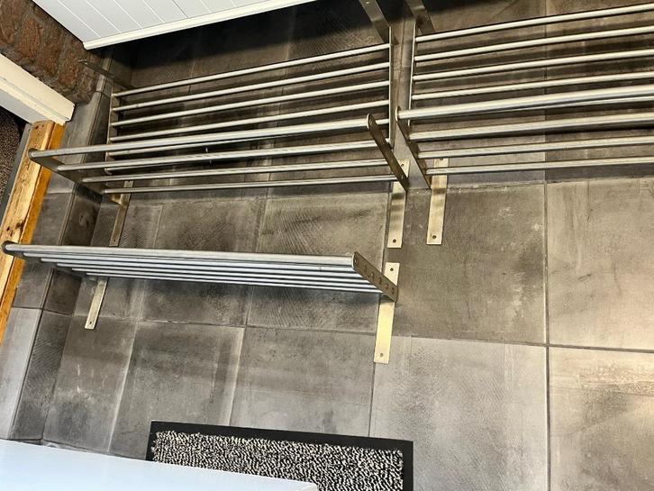 RVS Opberg of Hang Rekjes, IKEA opbergsysteem., Huis en Inrichting, Woonaccessoires | Overige, Zo goed als nieuw, Ophalen