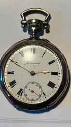 Hebronia zilver zakhorloge, Ophalen of Verzenden, Zo goed als nieuw