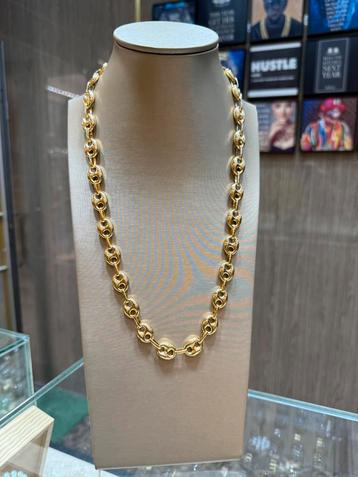 18KT Goud - 51.2 Gram - Ketting - GRAIN DE CAFE beschikbaar voor biedingen