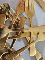 Vergulde vintage lepels en vorken, Antiek en Kunst, Antiek | Bestek, Ophalen of Verzenden