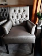 Eetkamerstoelen,  set van 3, Ophalen, Minder dan 75 cm, Leer, Zo goed als nieuw