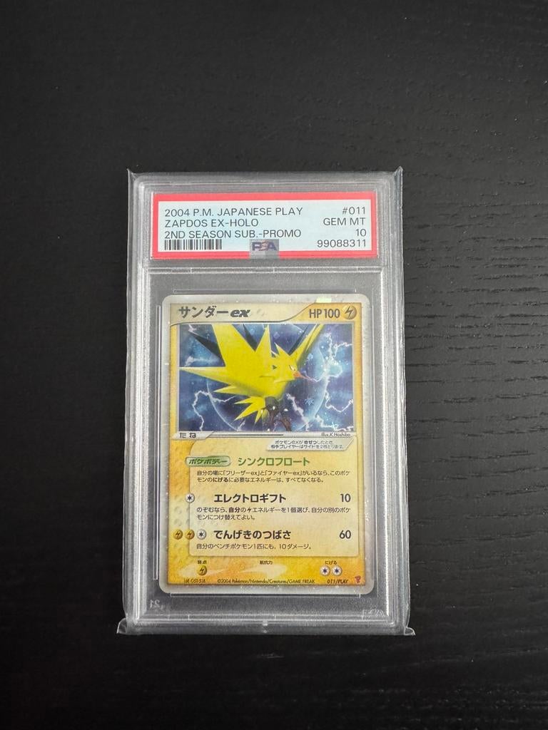Zapdos Play Promo EX PSA 10, Ophalen of Verzenden, Zo goed als nieuw