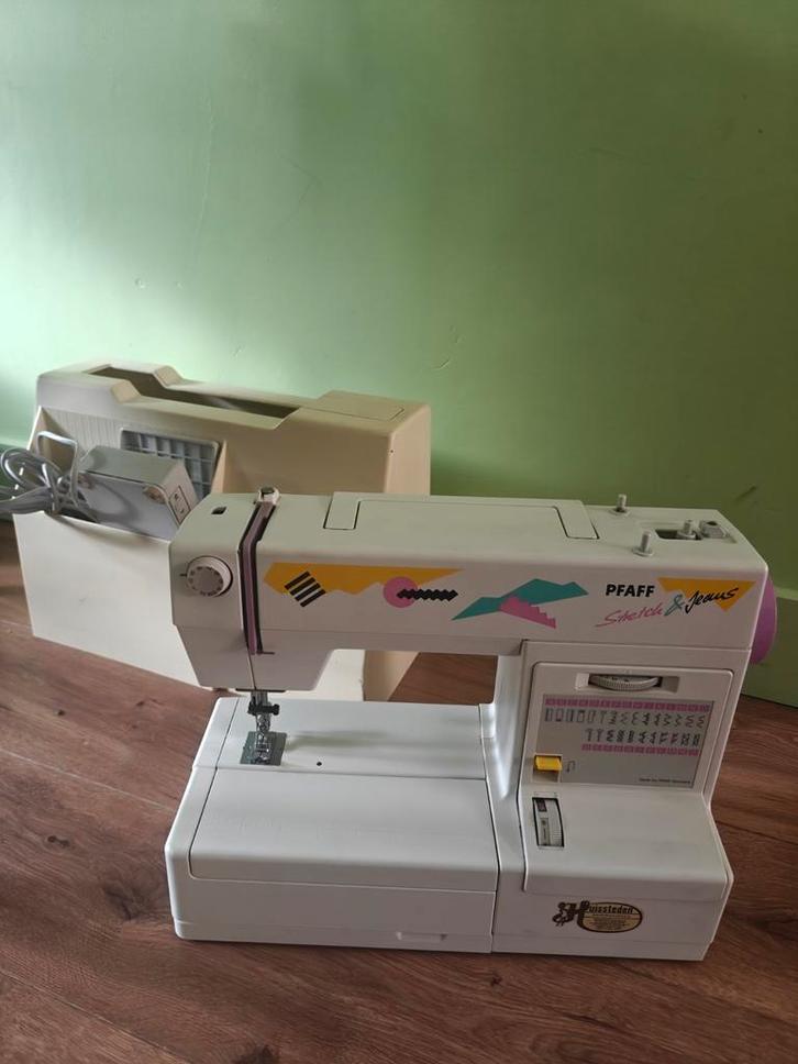 Pfaff Stretch & Jeans Naaimachine - Goed Werkend!, Hobby en Vrije tijd, Naaimachines en Toebehoren, Gebruikt, Naaimachine, Pfaff