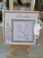 Kaartje condoleance lichtroze bloemen, Ophalen of Verzenden, Nieuw, Overige thema's