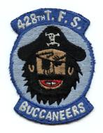 USAF luchtmacht patch 428 TFS F-111A Canon, Ophalen of Verzenden, Luchtmacht, Amerika, Embleem of Badge