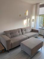 Prachtige bank met hocker, Huis en Inrichting, Ophalen, Zo goed als nieuw, Stof