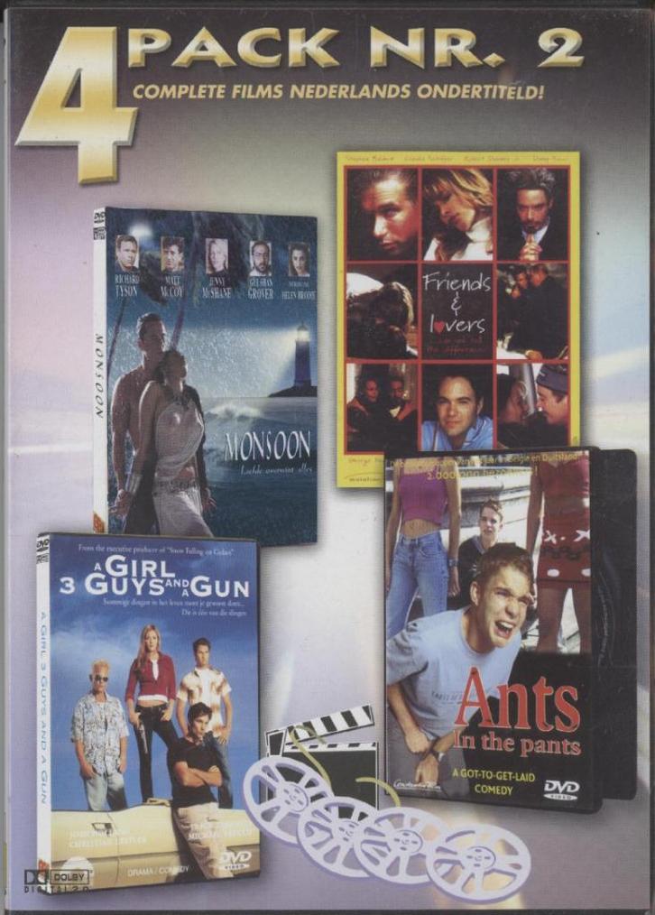 17) 4 pack nr. 2: fillmtitels in beschrijving, Cd's en Dvd's, Dvd's | Actie, Gebruikt, Actie, Vanaf 16 jaar, Ophalen of Verzenden