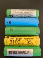 Oplaadbare 18650 Flat Top baterijen, Ophalen of Verzenden, Gebruikt