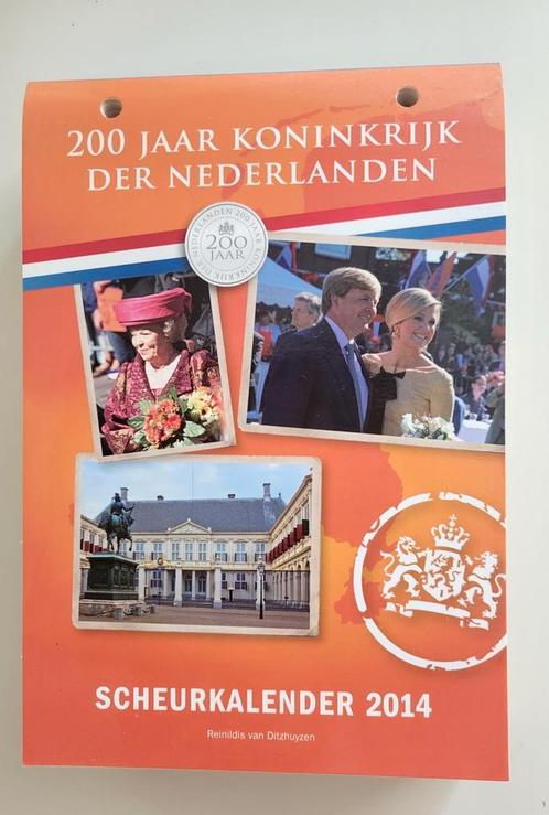 Scheurkalender 200 jaar Koninkrijk der Nederlanden, Verzamelen, Koninklijk Huis en Royalty, Zo goed als nieuw, Overige typen, Nederland