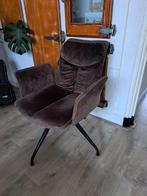 Mooie donkerbruine stoel, Ophalen, Bruin, Zo goed als nieuw, Metaal