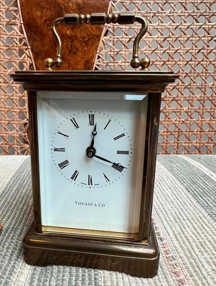 Prachtige Tiffany & Co x Matthew Norman Carriage Clock, Antiek en Kunst, Antiek | Klokken, Ophalen of Verzenden