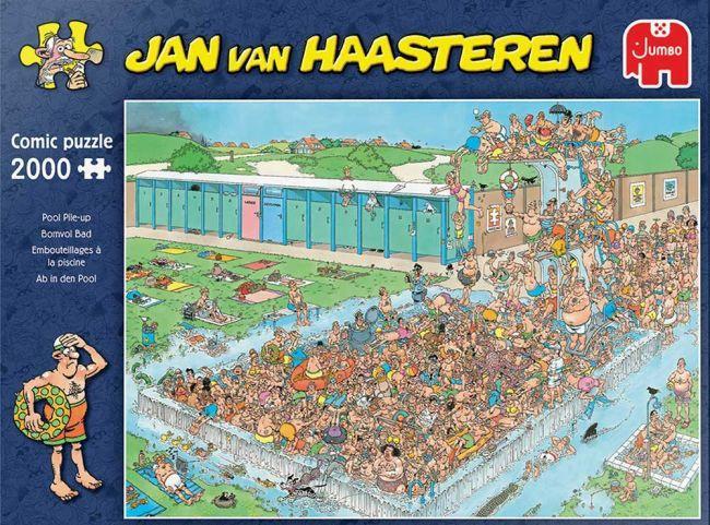 Jan van Haasteren - Bomvol Bad - 2000 st. (AANBIEDING), Hobby en Vrije tijd, Denksport en Puzzels, Nieuw, Legpuzzel, Meer dan 1500 stukjes