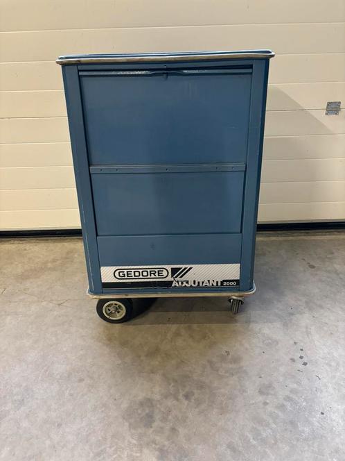 Gevulde Gedore Adjudant 2000 gereedschapswagen, Doe-het-zelf en Verbouw, Gereedschapskisten, Gebruikt, Gevuld, Ophalen