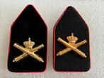 2 kraagepauletten Veldartillerie KL, Verzamelen, Militaria | Algemeen, Verzenden, Landmacht, Nederland, Embleem of Badge