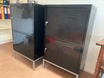Lokkerkast 2x Ikea zwart, Ophalen, Gebruikt, Ikea industrieel