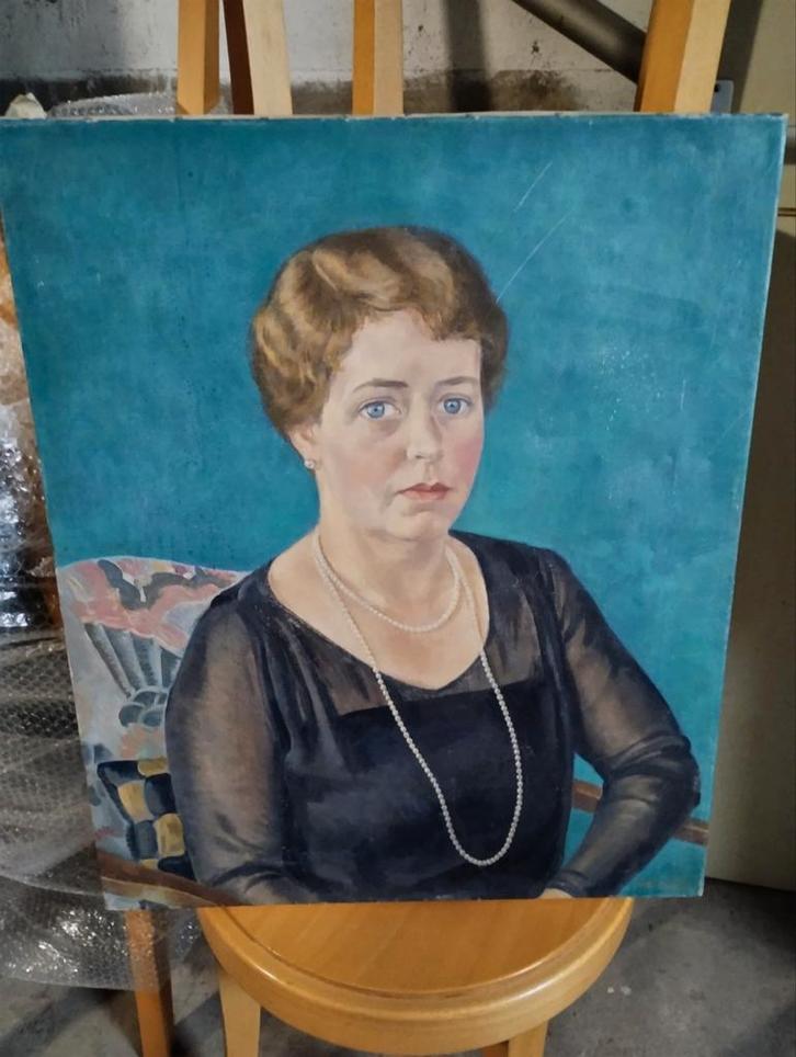 Wibbo Hartman (1903-2003) olieverf op doek, Antiek en Kunst, Kunst | Schilderijen | Klassiek, Ophalen