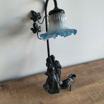 Art Nouveau lamp Wandlamp met Romantisch Tafereel, Antiek en Kunst, Ophalen