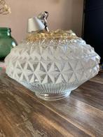 Mooie glazen vintage plafonnière/lampenkap, Ophalen of Verzenden, Gebruikt