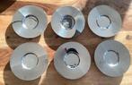 Bordjes Nespresso, RVS, 6 stuks, als nieuw, Ophalen of Verzenden, Zo goed als nieuw, Overige materialen, Overige stijlen