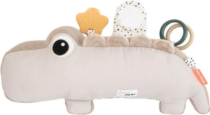Done By Deer Croco Activiteiten Knuffel Sand, Kinderen en Baby's, Speelgoed | Babyspeelgoed, Nieuw, Overige typen, Ophalen of Verzenden