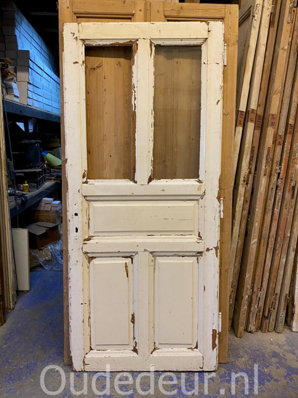 nr. 1278 oude deur met twee ruiten, Doe-het-zelf en Verbouw, Deuren en Horren