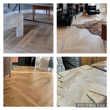 DIVERSE HOUTEN EN VISGRAAT VLOEREN! beschikbaar voor biedingen
