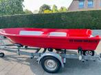 Polyester sloep, Watersport en Boten, Vis- en Consoleboten, Ophalen, Tot 10 pk, Elektrisch, Zo goed als nieuw
