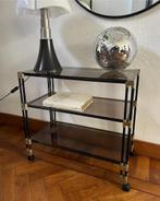 Italiaans vintage bijzettafel of bartrolley, 50 tot 100 cm, Ophalen of Verzenden, Zo goed als nieuw, 25 tot 50 cm