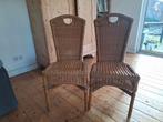 2 rotan stoelen, Ophalen of Verzenden, Gebruikt, Bruin, Twee