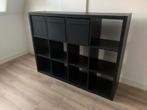IKEA Kallax Kast - Zwart - 12 Vakken, Huis en Inrichting, Kasten | Boekenkasten, Ophalen, Met plank(en), Gebruikt, 100 tot 150 cm