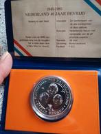 Herdenkings munt 40 jaar bevrijding, Ophalen of Verzenden, Overige landen, 2 euro