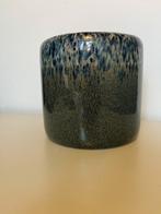 Blauwe bloempot diameter 16cm, Ophalen, Rond, Zo goed als nieuw, Minder dan 25 cm